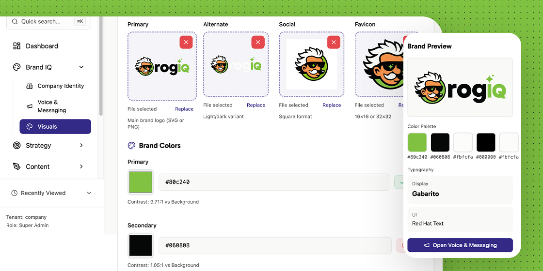 Brand IQ — Set Your Visual Standards